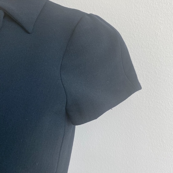 Worth Petites 2 Black Wool Stretch Short Sleeve - Picture 5 of 8